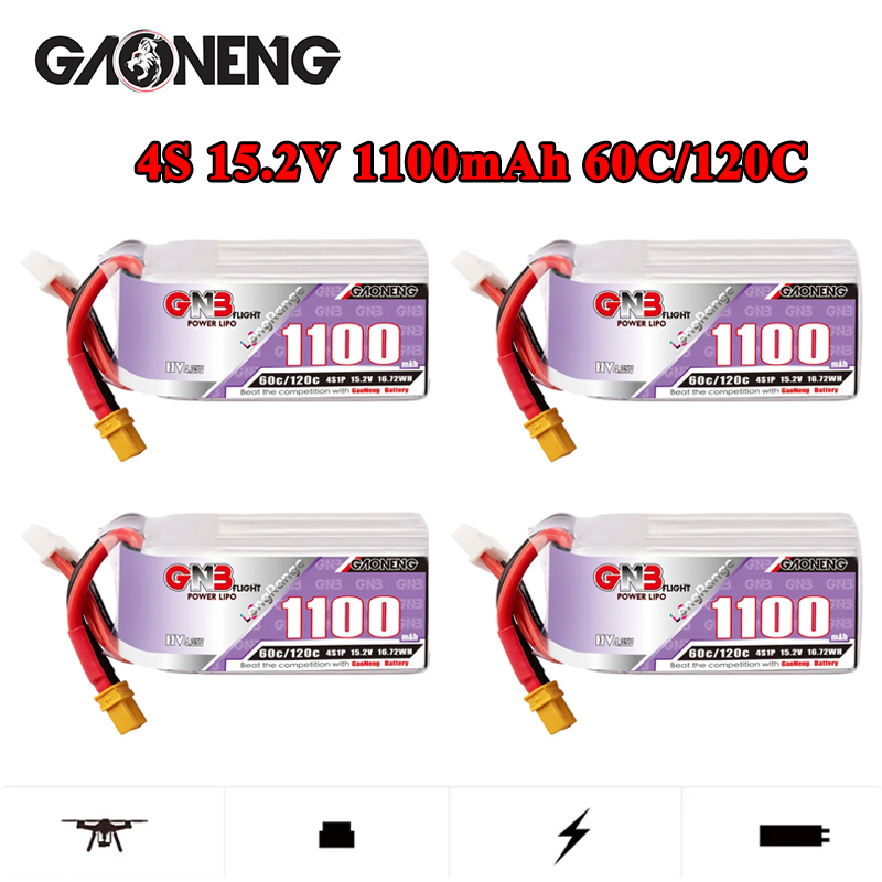 GNB 4S 1100mAh 60C/120C HV Lip - Drone Racing Battery ulasan dan harga