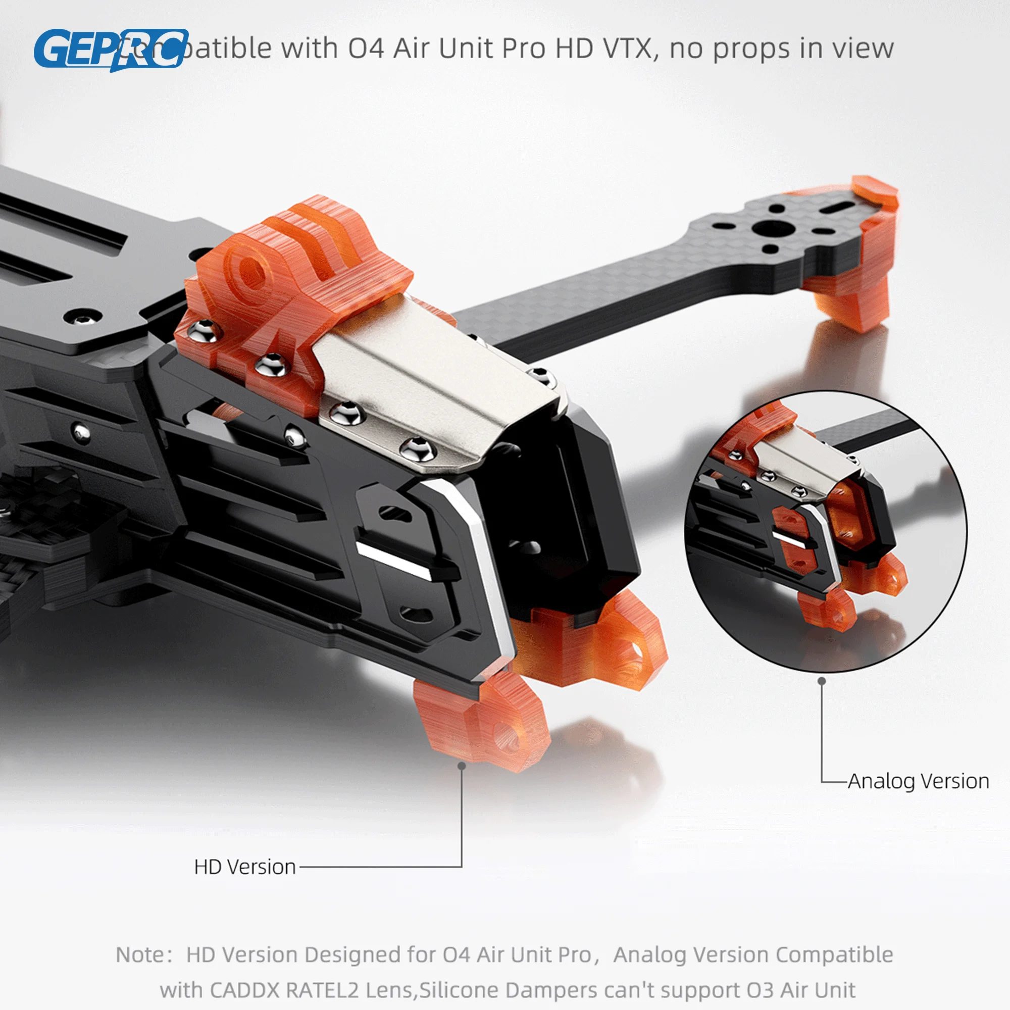 GEPRC GEP-MOZ7 V2 Frame Parts  - Drone Racing Frame ulasan dan harga