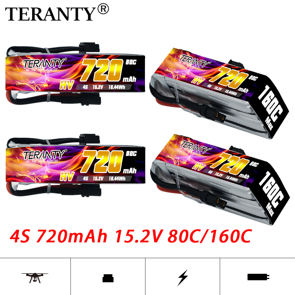 TERANTY 720mAh 4S 15.2V HV Lip - Drone Racing Battery ulasan dan harga