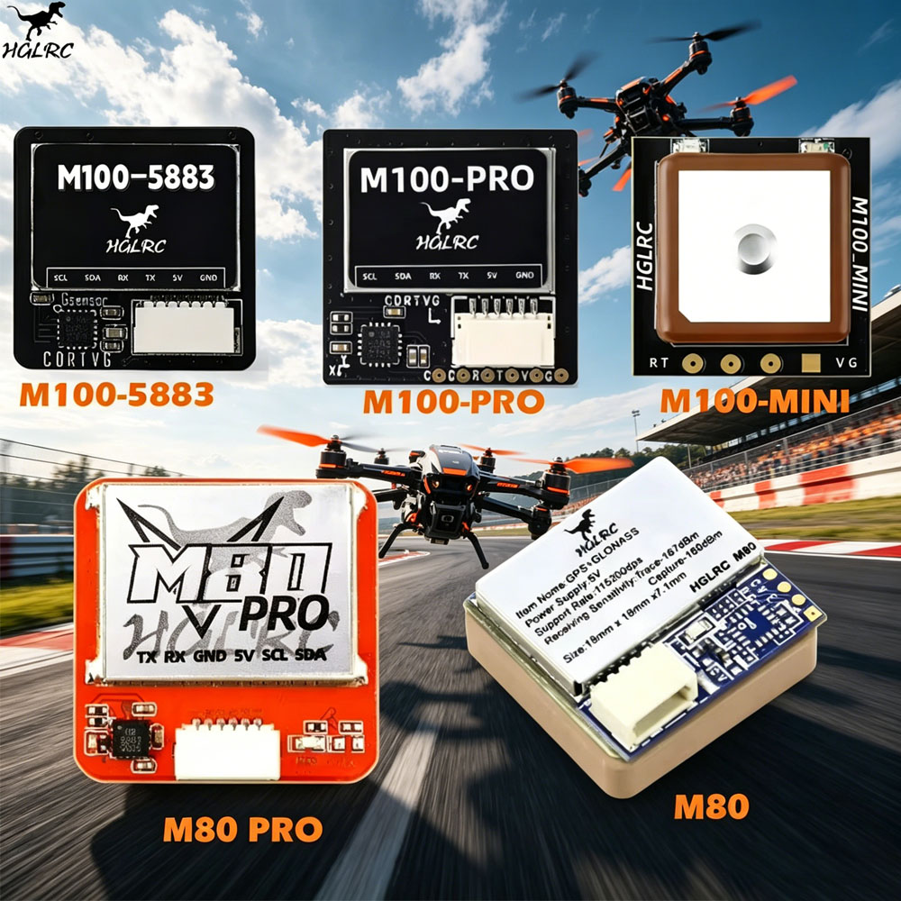 HGLRC M100-5883 GPS/ M100-PRO  - Drone Racing Flight Controller ulasan dan harga