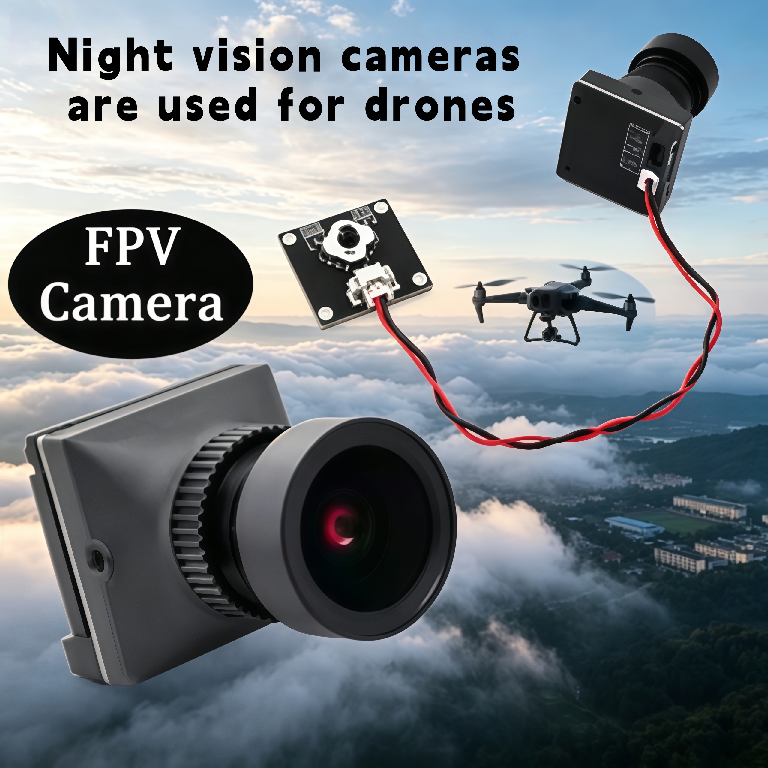1500TVL HD CADDX Snail FPV Cam - Drone Racing Camera ulasan dan harga